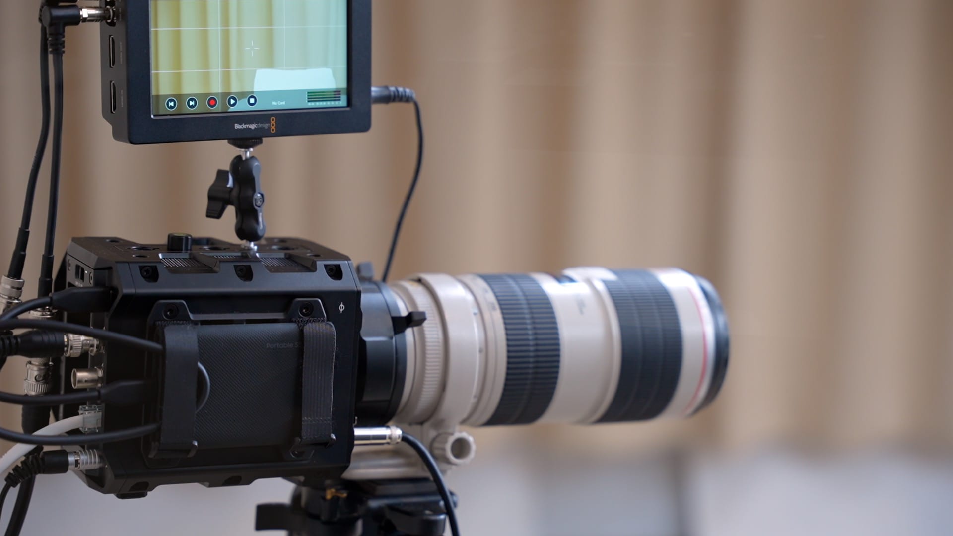 Professional camera setup